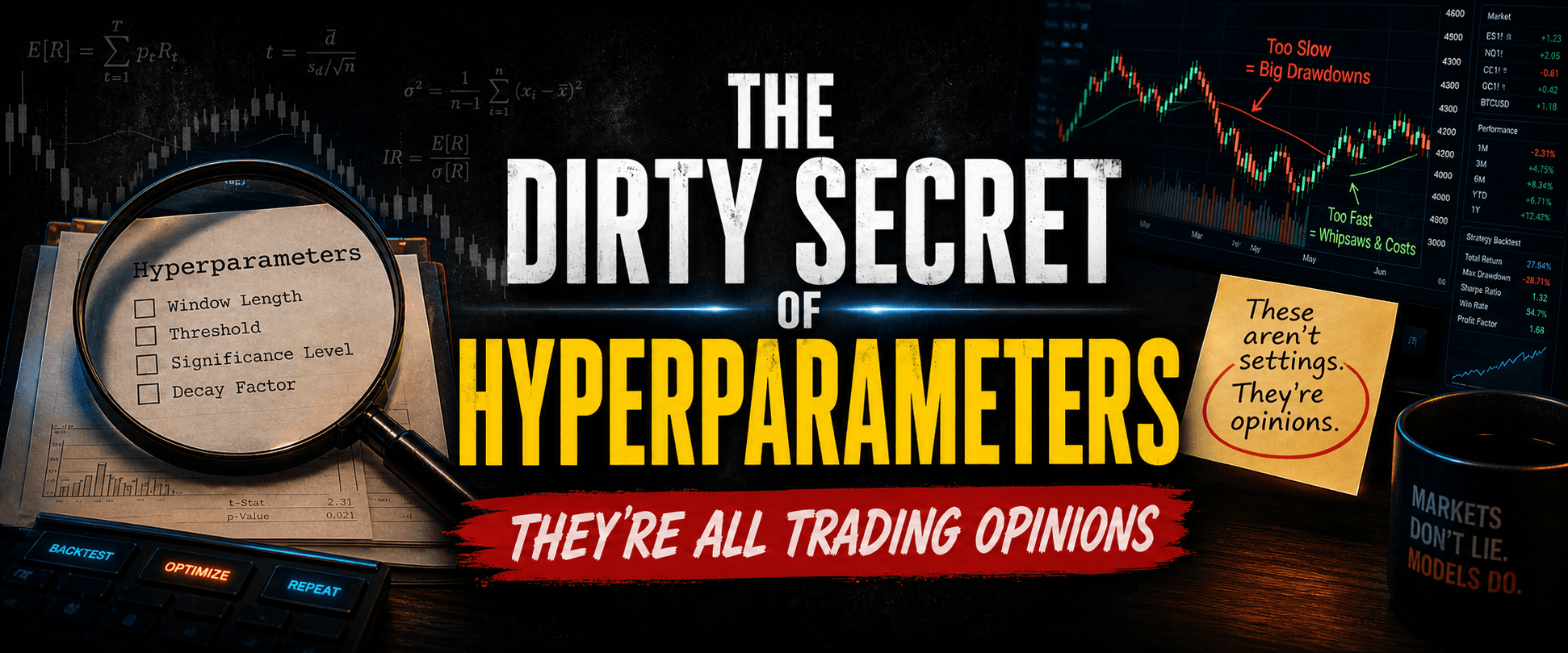 The Dirty Secret of Hyperparameters: They’re All Trading Opinions