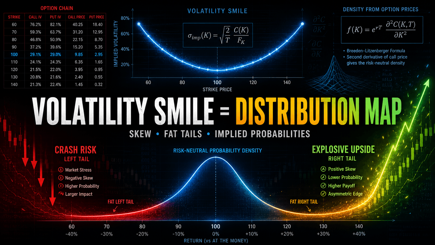 Volatility Smile as a Distribution Map